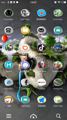 3D Ripple Fantasy Launcher Wallpaper Theme screenshot 4