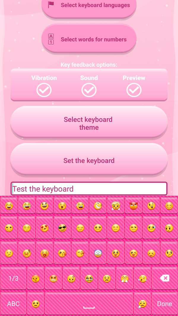 Pink Love Keyboard Themes screenshot 2