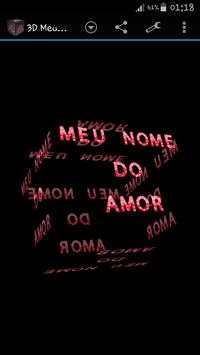 3D Meu Nome do Amor Wallpaper screenshot 2