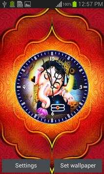 Ganesh Live Clock Wall Paper screenshot 4