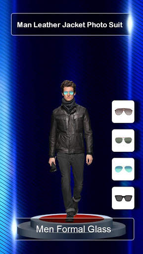 Man Leather jacket Photo Suit : Cut Paste Editor скриншот 4