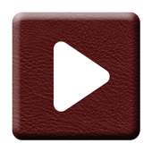 Poweramp Skin Red Dark Leather on 9Apps