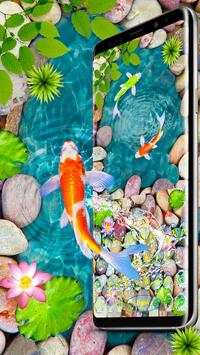 Live 3D Animated Koi Fish Keyboard Theme screenshot 2