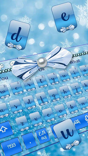Cute Glitter Bow Keyboard screenshot 2