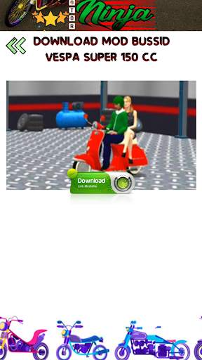 Mod Bussid Motor Ninja screenshot 5
