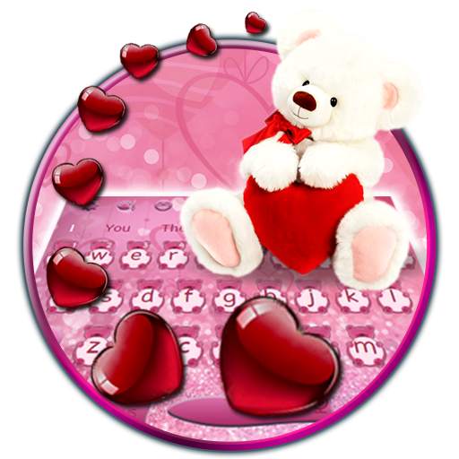 Furry Bear Love Keyboard 10001002