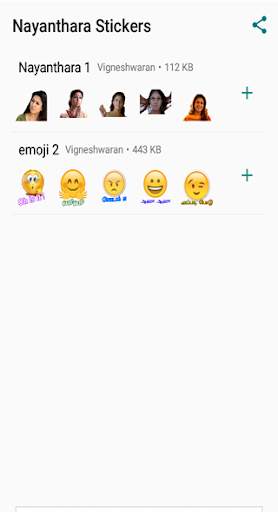 Nayanthara Stickers App | Tamil What's Up Stickers screenshot 2
