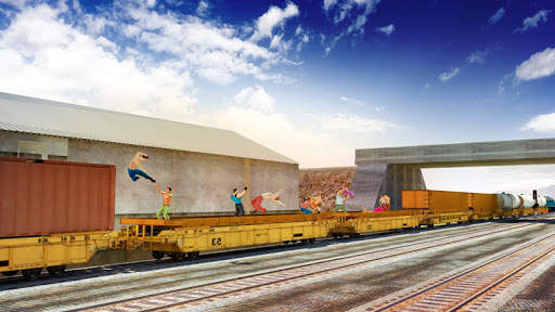 Police Train Driving: Train Fighting Games screenshot 6
