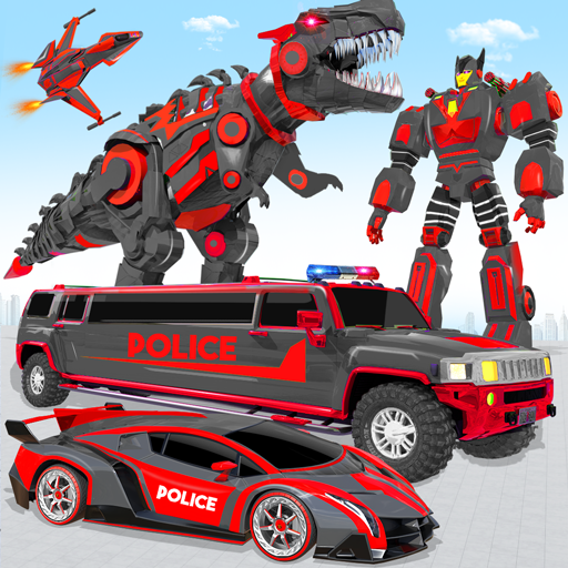 Limo Car Dino Robot Car Game icon