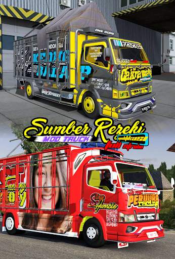 Mod Truck Sumber Rezeki Modifikasi Full Strobo screenshot 1