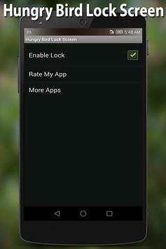 Hungry Bird Lock Screen screenshot 6