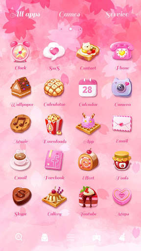 (Free)Sweet Lover GO Launcher Theme screenshot 3