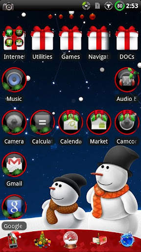 CHRISTMAS GO Launcher EX Theme screenshot 1