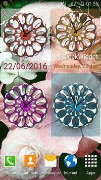 Flower Clock Widget скриншот 4