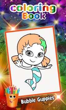 Bubble Guppies Coloring book Drawing Game screenshot 1