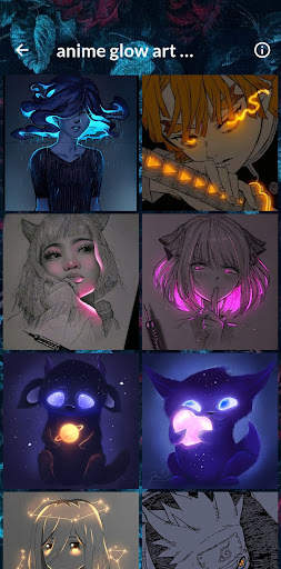 anime glow art wallpaper screenshot 4