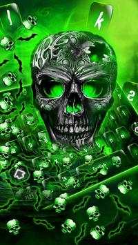 3D Magical Zombie Skull gravity keyboard screenshot 2