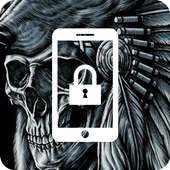 Statue Freedom Dark Skull Bones Skeleton App Lock icon