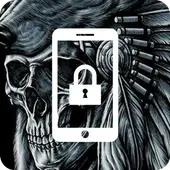 Statue Freedom Dark Skull Bones Skeleton App Lock icon