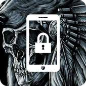 Statue Freedom Dark Skull Bones Skeleton App Lock 1.0