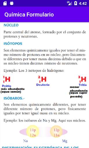 Formulario de Química Gratis screenshot 3