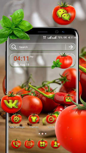 Chili Tomato Launcher Theme screenshot 1