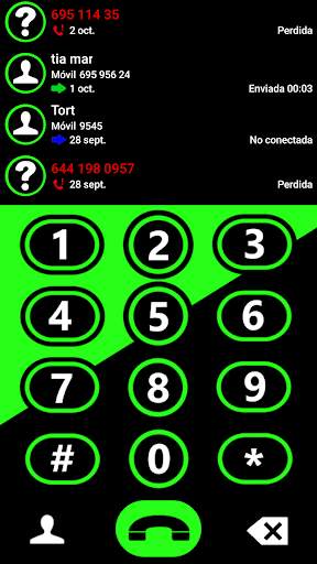 THEME EXDIALER MIXER GREEN BLK screenshot 1