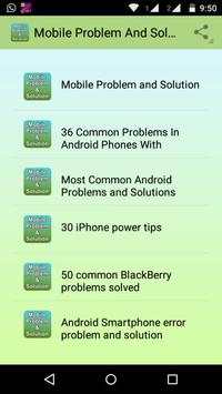 Mobile Problem and Solution screenshot 2