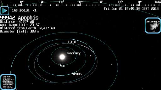 Asteroid Watch Lite screenshot 1