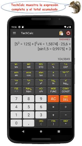 Calculadora TechCalc screenshot 1