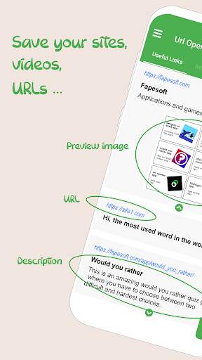 URL opener app screenshot 1
