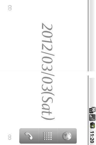 Clock Live Wallpaper (farofa) screenshot 4