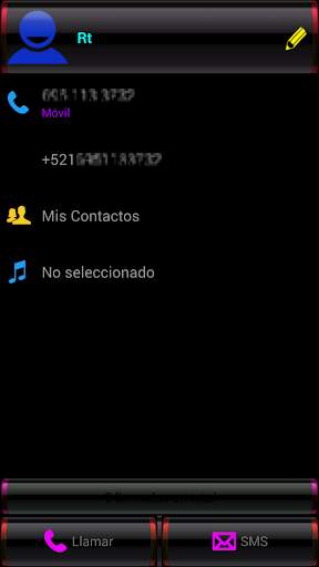 THEME BLACK COLORS EXDIALER screenshot 4