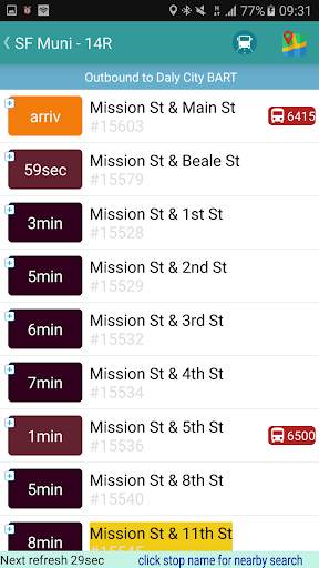 San Francisco  Bus Tracker screenshot 4