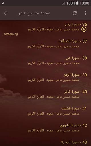 القران الكريم كاملا تجود محمد حسين عامر screenshot 5