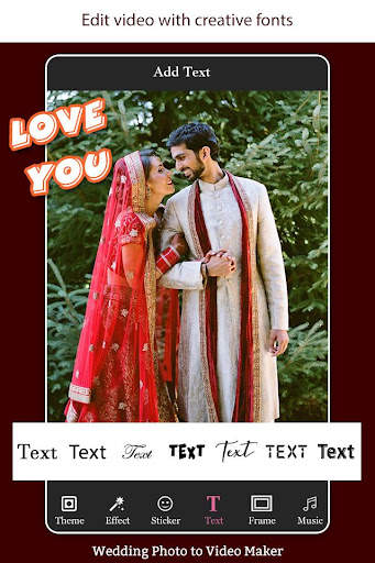 Wedding Photo to Video Maker w screenshot 5