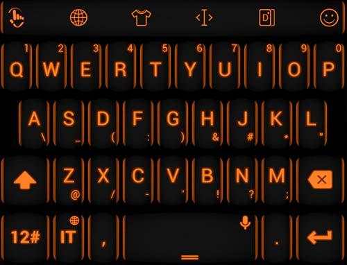 Keyboard Theme Neon Orange screenshot 5