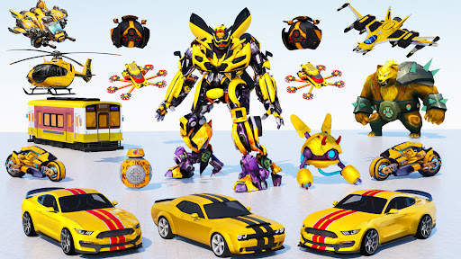 Flying Jet Robot Car Transform screenshot 5