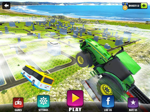 Mega Ramp Transform Racing: Impossible Stunts 3D screenshot 7