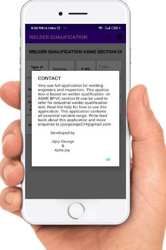 ASME SECTION IX WELDER QUALIFICATION APPLICATION скриншот 6