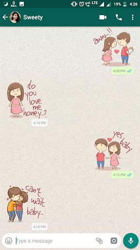 Couple Stickers For WhatsApp - WAStickerApps screenshot 4
