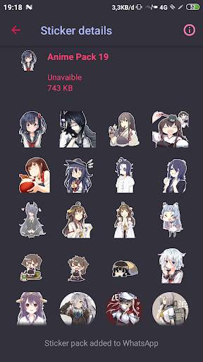 Anime Sticker  For Whatsapps 3 تصوير الشاشة