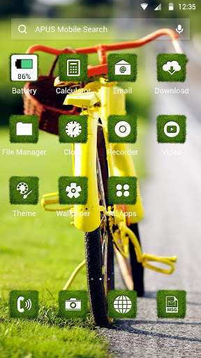 Grass-APUS Launcher theme screenshot 2