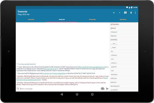AndroIRC screenshot 11
