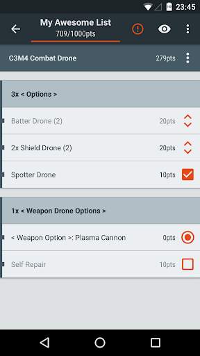 BattleScribe: Build your army list. Fast. screenshot 2