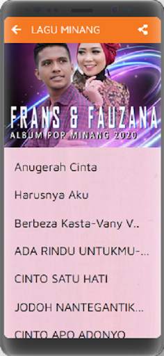 FRANS Feat FAUZANA - MINANG OFFLINE screenshot 2