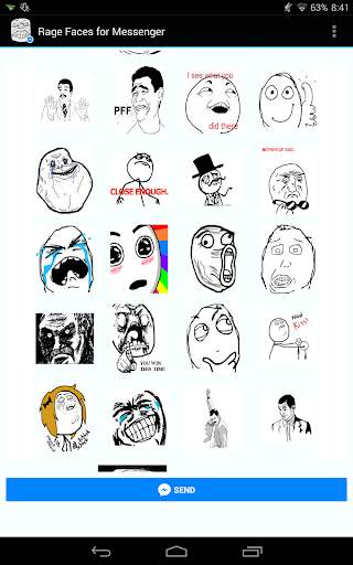 Rage Faces for Messenger screenshot 1