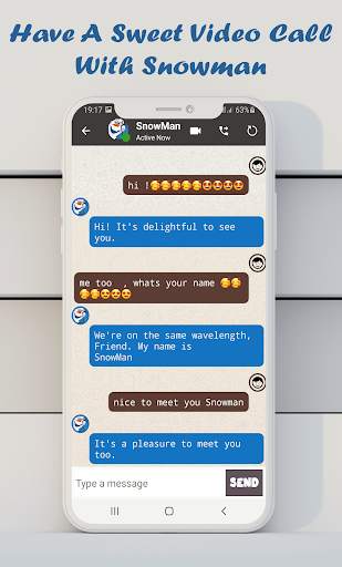 Video call chat snowman prank screenshot 3