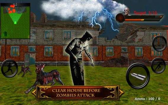 Perang 3D Zombie: Game Survival Commando screenshot 1