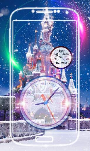 Christmas Clock Live Wallpaper screenshot 4